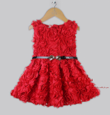 Vestido Flores RED